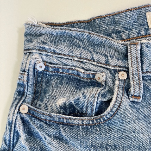 Madewell Petite Perfect Vintage Straight Jean High Waist Rigid Denim Seyland 25P - Picture 13 of 16